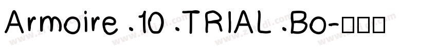 Armoire 10 TRIAL Bo字体转换